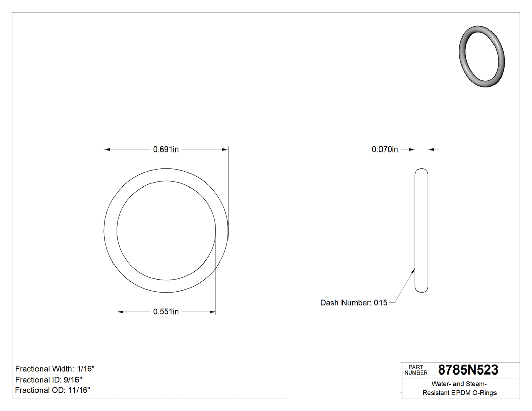 Technical drawing - 8785N523